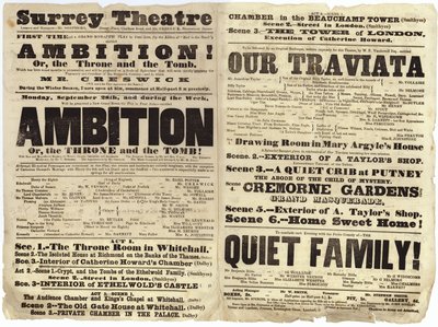 Cartel del Teatro Surrey de English School