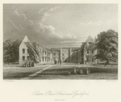 Sutton Place, Send, cerca de Guildford, Vista Norte de English School