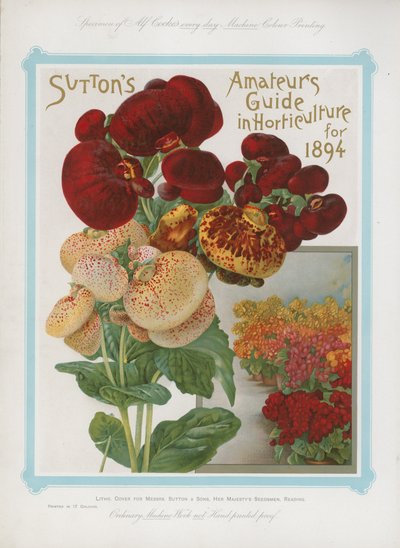 Guía para Aficionados a la Horticultura de Suttons para 1894 de English School