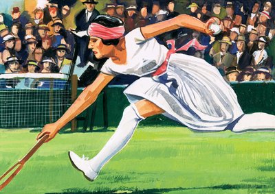 Suzanne Lenglen, ganadora del Campeonato de Singles Femenino de 1925 de English School