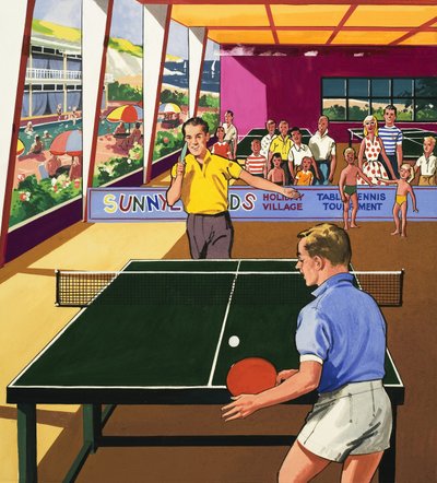 Jugadores de tenis de mesa de English School