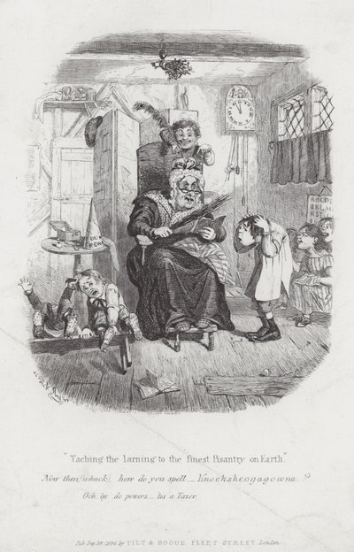 Enseñando el aprendizaje a la mejor campesina del mundo, 1840 de English School