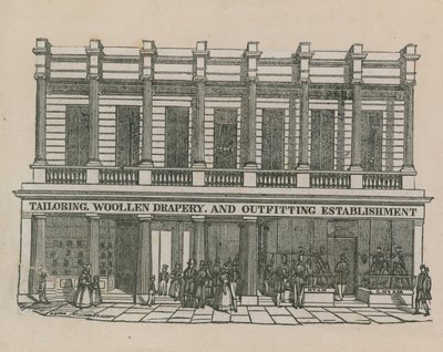 Establecimiento de sastrería, paquetería y equipamiento de English School