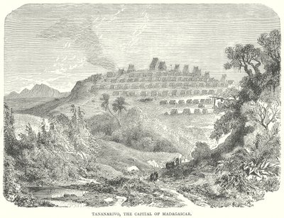 Tananarivo, capital de Madagascar (grabado) de English School