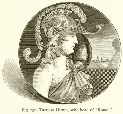 Tazza de Diruta, con cabeza de Roma de English School