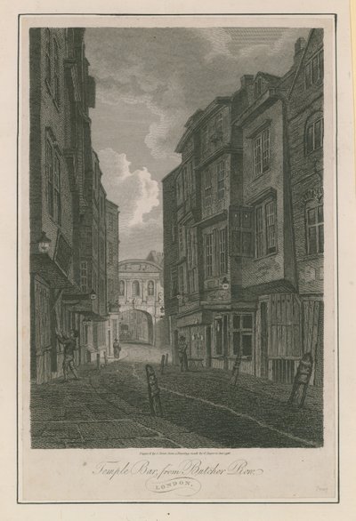Temple Bar desde Butcher Row de English School