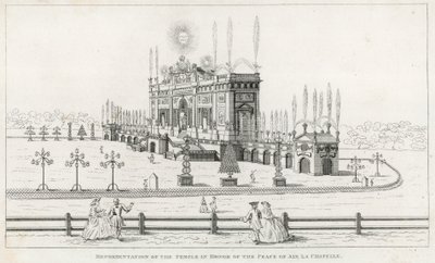 Templo en honor a la Paz de Aquisgrán 1749 de English School
