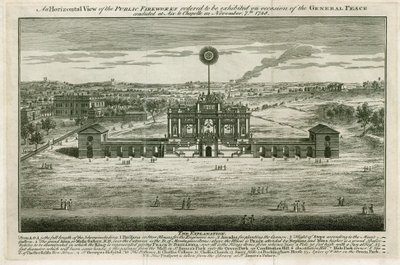 Templo en honor a la Paz de Aquisgrán 1749 de English School