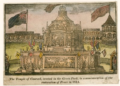 Templo de la Concordia, erigido para la Paz de 1814 de English School