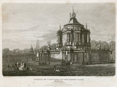 Templo de la Concordia erigido para la Paz de 1814 de English School