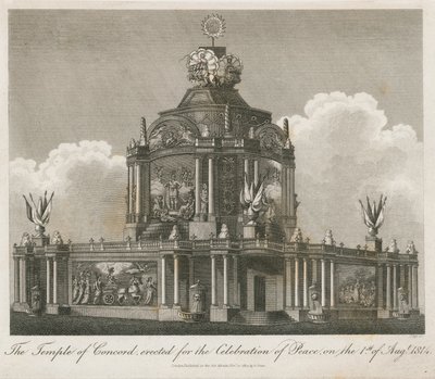 Templo de la Concordia erigido para la Paz de 1814 de English School