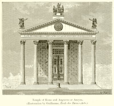 Templo de Roma y Augusto en Ancyra de English School