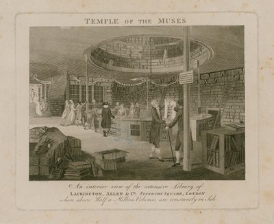 Temple of the Muses, Lackington Allen & Co, Finsbury Square de English School