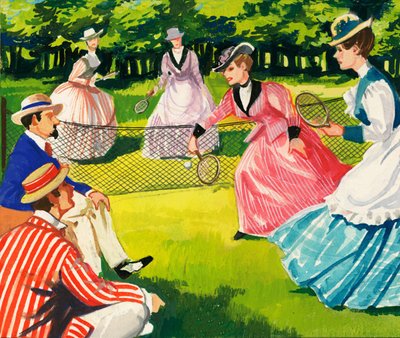 El tenis siempre fue popular entre las mujeres de English School