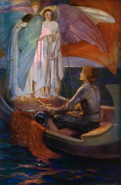 Poema de Tennyson: Sir Galahad de English School