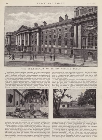 Tercer centenario del Trinity College, Dublín, Irlanda de English School