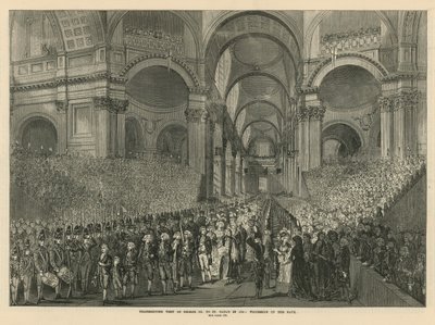 Visita de acción de gracias del Rey Jorge III a la Catedral de San Pablo de English School