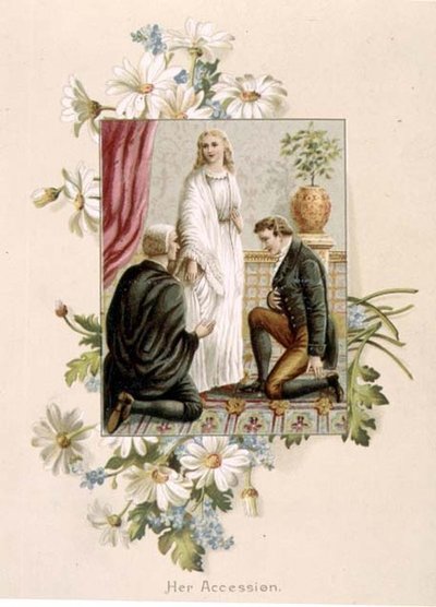 La ascensión de la Reina Victoria, 20 de junio de 1837, ilustración de 