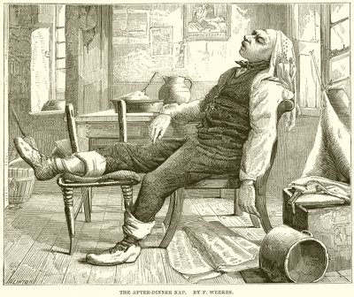 La siesta después de la cena de English School