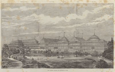 El Palacio Albert, en Battersea Park (grabado) de English School
