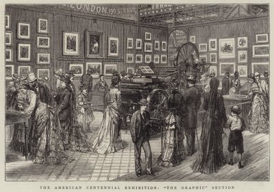 La exposición del centenario americano, sección de "The Graphic" de English School