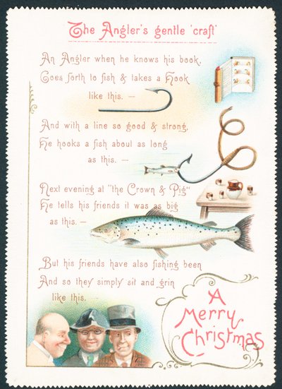El arte gentil de los pescadores, Tarjeta de Navidad de English School