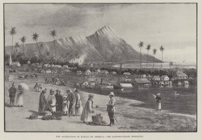 La anexión de Hawái por América, el lugar de desembarco, Honolulu de English School