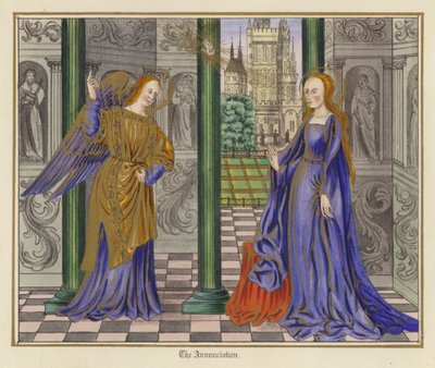 La Anunciación (litografia en color) de English School