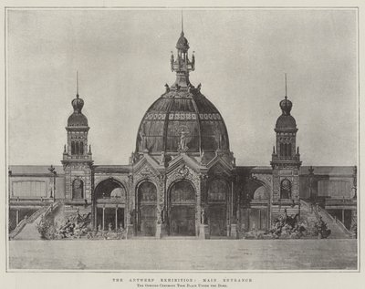 La exposición de Amberes, entrada principal de English School