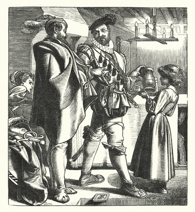El Aparador del Tribunal Secreto (grabado) de English School