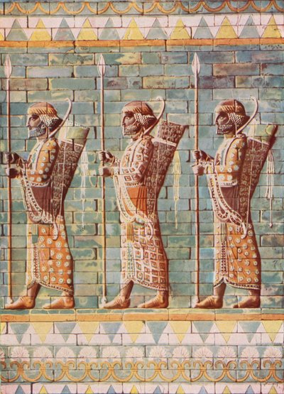Los arqueros del rey Darío: azulejos esmaltados de Susa de English School