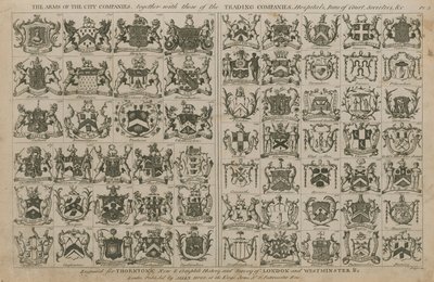 Los escudos de las compañías de la ciudad de English School