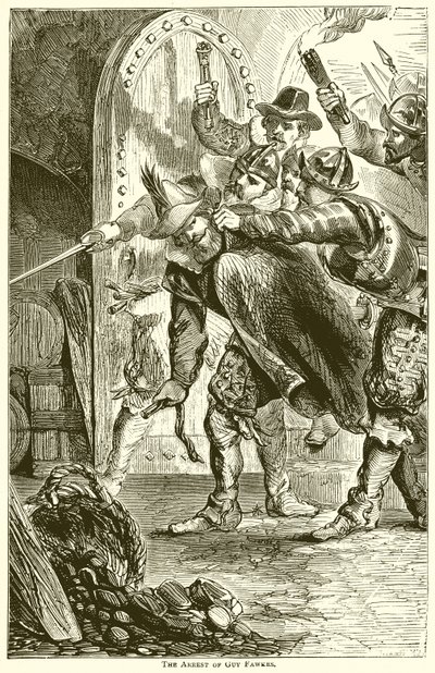 El arresto de Guy Fawkes de English School