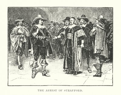 El arresto de Strafford (grabado) de English School
