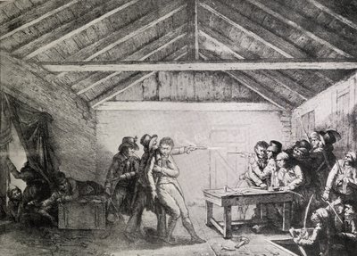 El arresto de los conspiradores de Cato Street el 23 de febrero de 1820 de English School