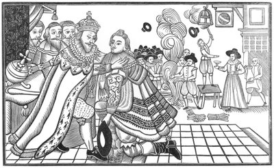 La llegada de Su Majestad Carlos, Príncipe de Gales, a la Corte Española, 1623 de English School