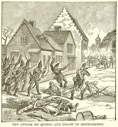El ataque a Quebec y la muerte de Montgomery de English School