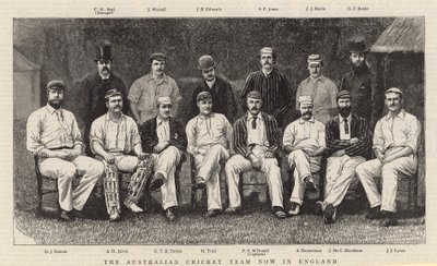 El equipo de cricket australiano ahora en Inglaterra de English School