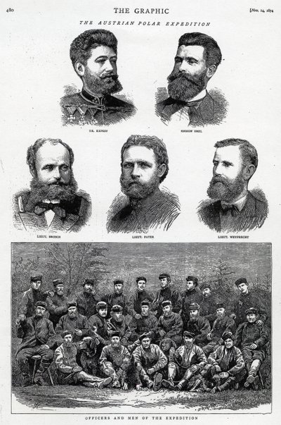 La Expedición Polar Austriaca, publicada en The Graphic, 14 de noviembre de 1874 de English School