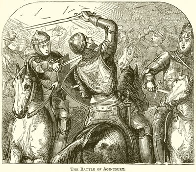 La batalla de Agincourt de English School