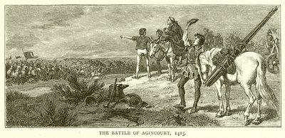 La Batalla de Agincourt, 1415 de English School