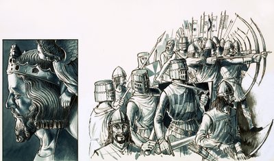 La Batalla de Bannockburn de English School