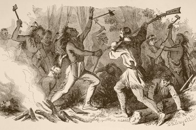 La batalla de Bloody Brook el 18 de septiembre de English School