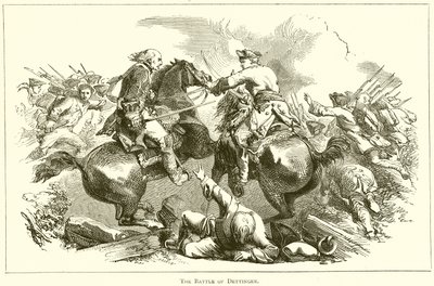La batalla de Dettingen de English School