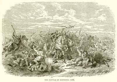 La batalla de Hastings, 1066 de English School