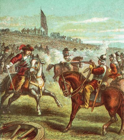 La batalla de Naseby de English School