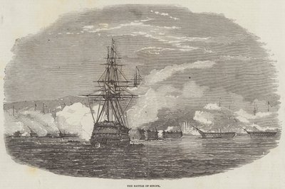 La batalla de Sinope (grabado) de English School