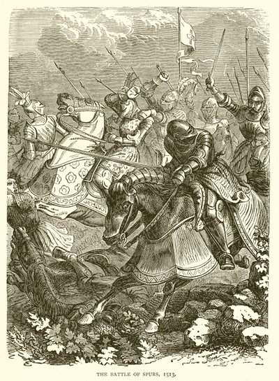 La Batalla de Spurs, 1513 de English School