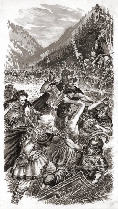 La Batalla del Bosque de Teutoburgo de English School