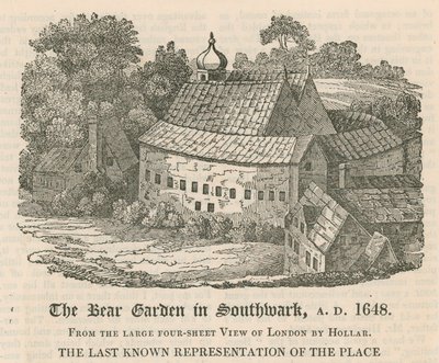 El Bear Garden en Southwark, AD 1648 de English School